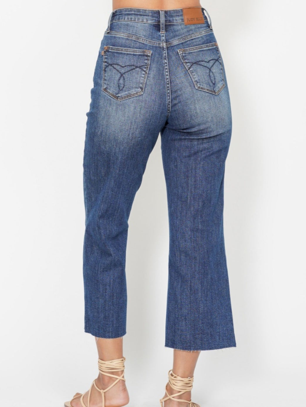 Judy Blue HW Embroidery Crop Jean