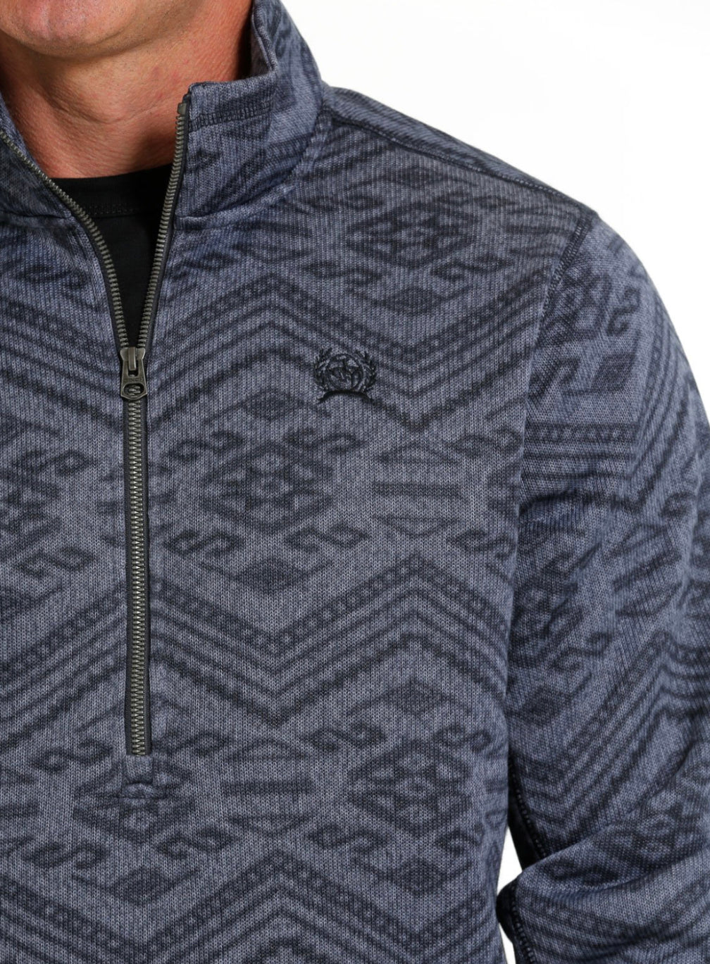 Cinch Mn 1/4 Zip Aztec Sweater