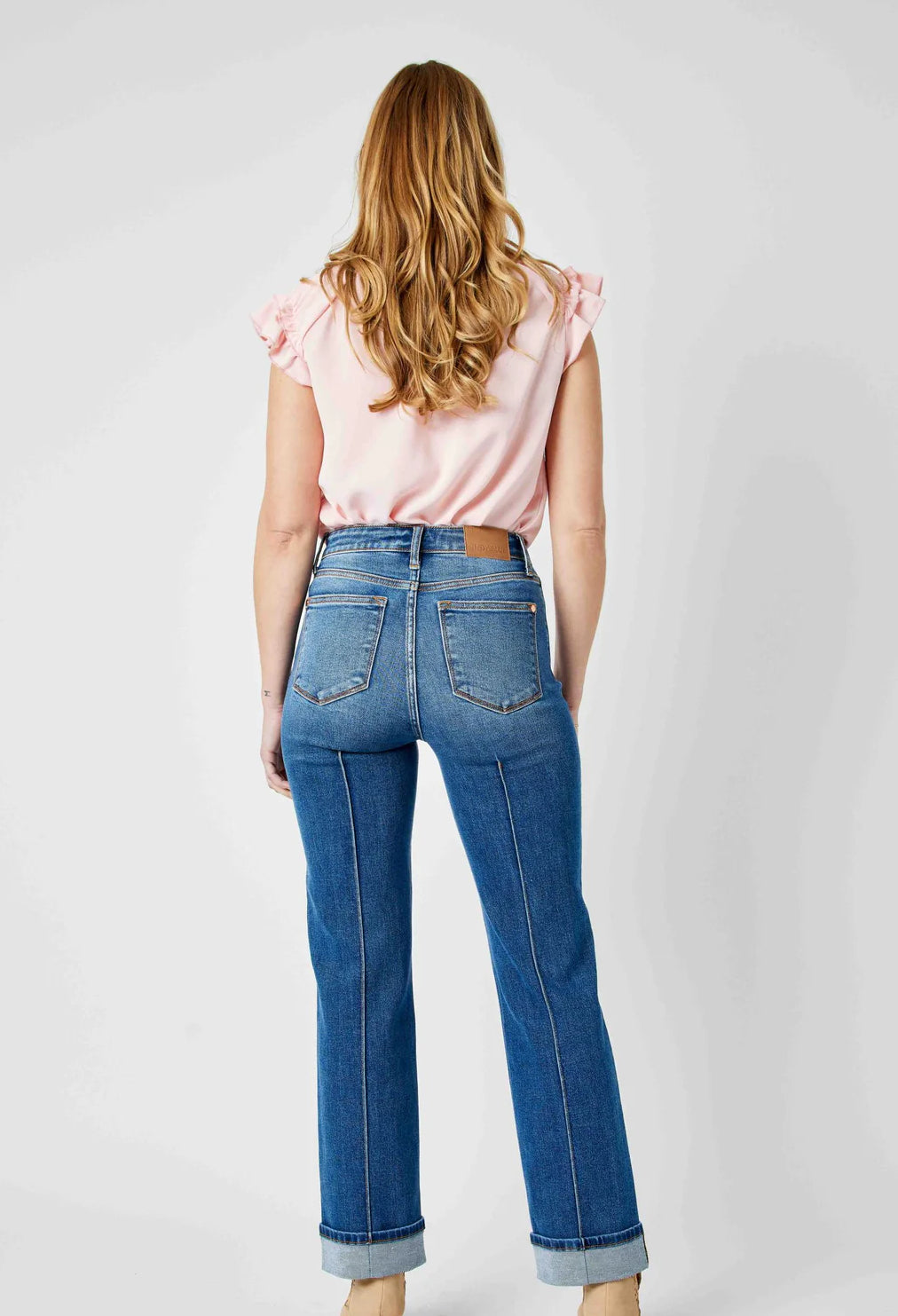 Judy Blue HW Seam Straight Jeans