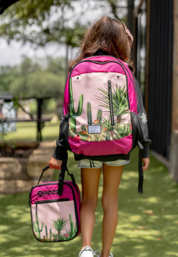 HOOEY ROCKSTAR W/CACTUS PINK PRINT BACKPACK