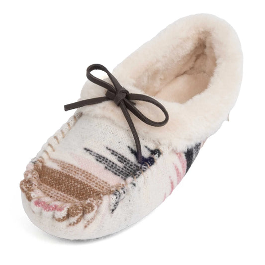 BR ADULT ARIEL MOCCASIN PINK SLIPPER