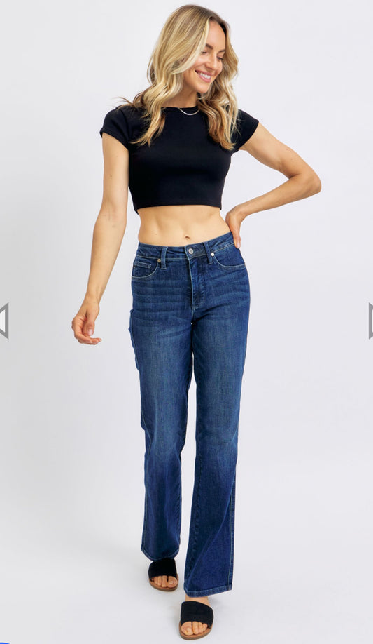 Judy Blue MR Tummy Control Straight Jeans