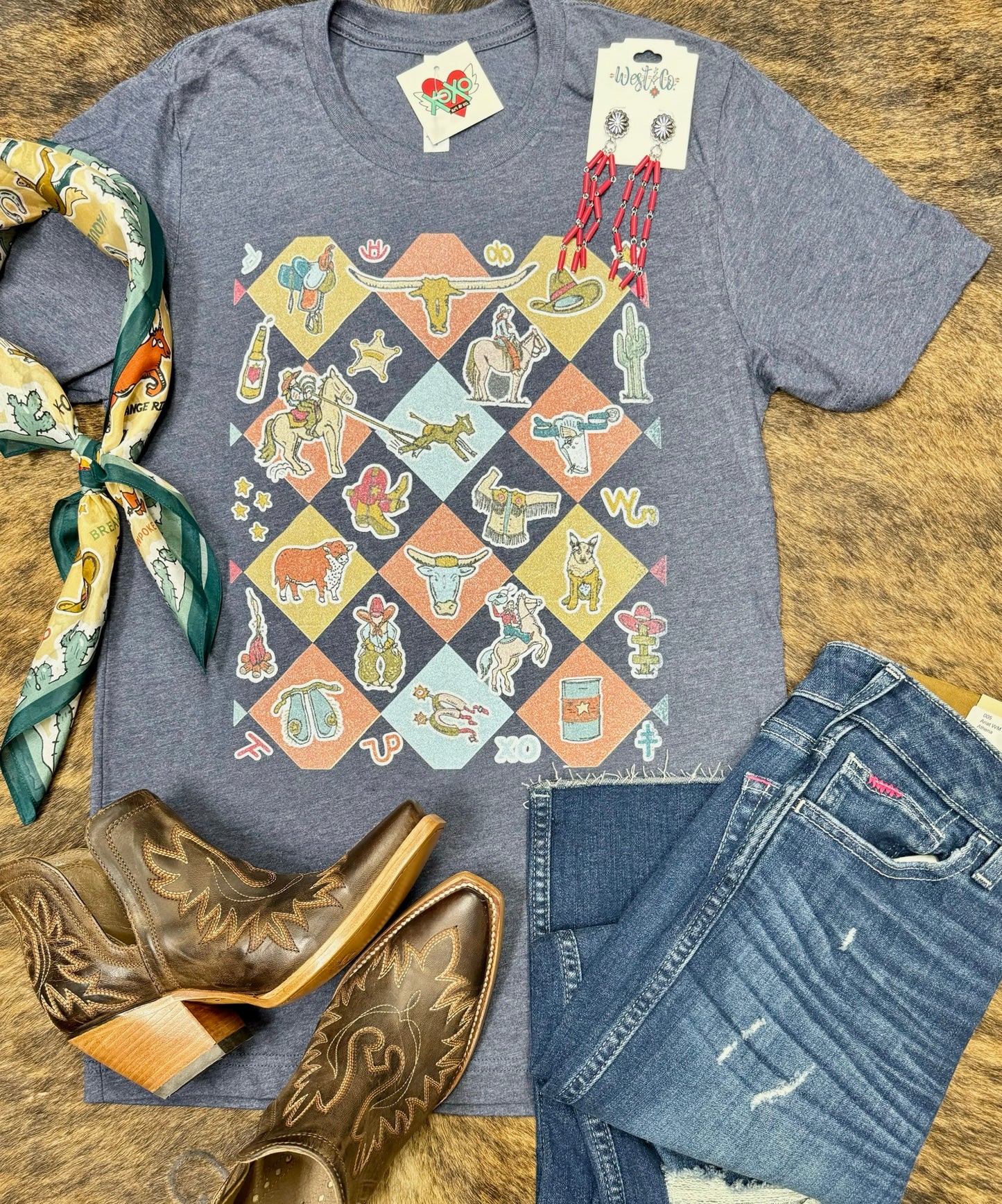 XOXO Giddy Up Tee