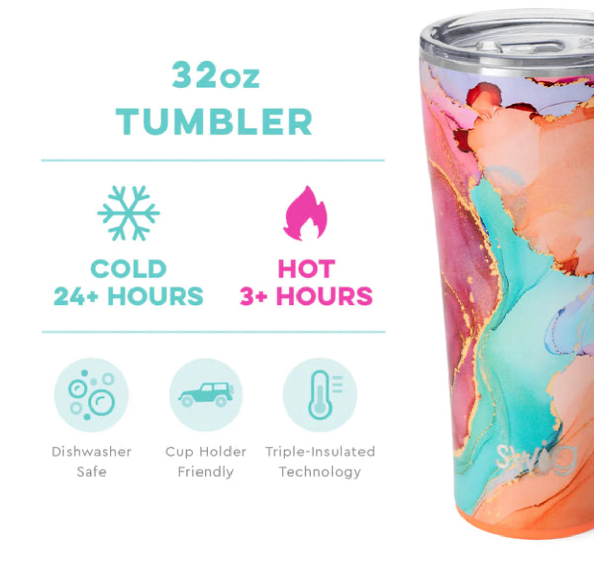 Dreamsicle Tumbler 32oz