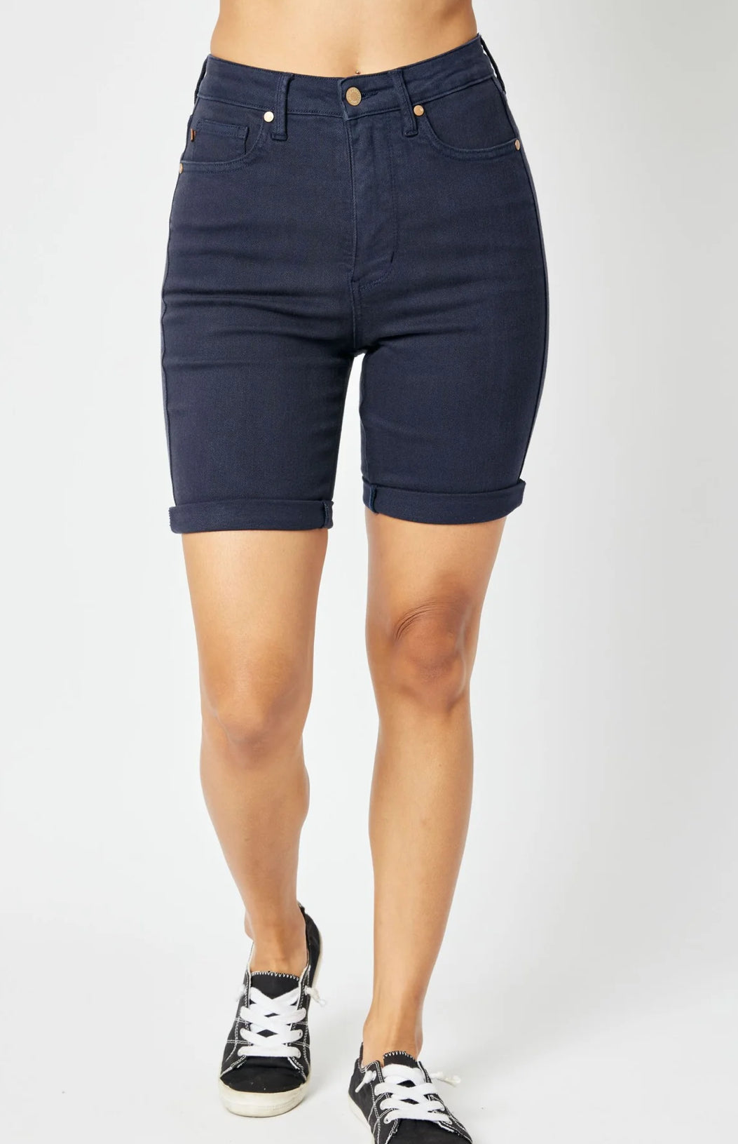 Judy Blue Hi-Waisted Tummy Control Bermuda Shorts