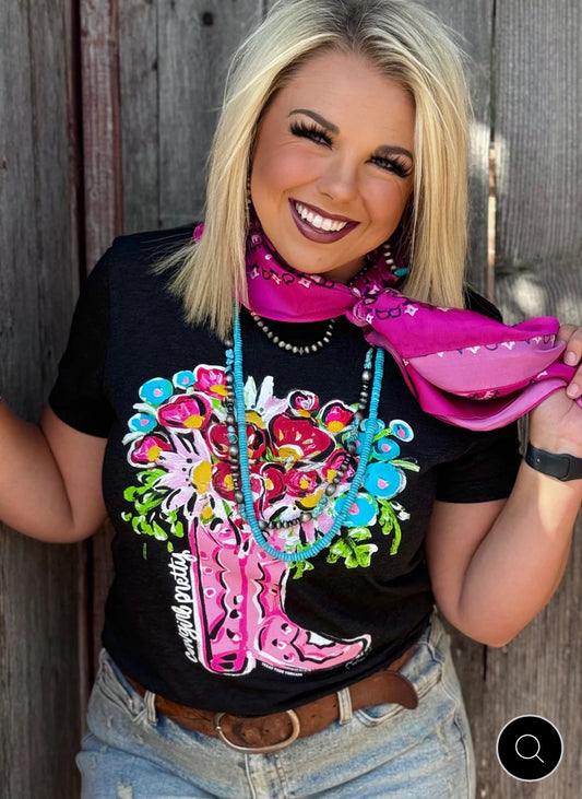 Callie’s Floral Boot Tee