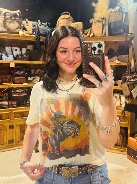 COWBOY UP SUNSET TEE