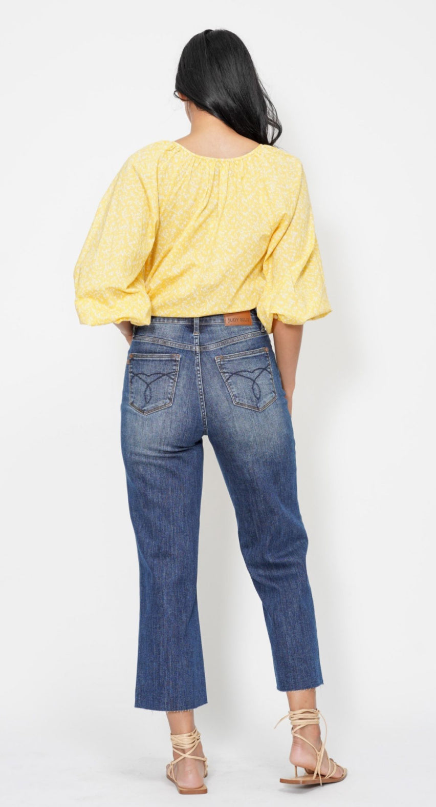 Judy Blue HW Embroidery Crop Jean
