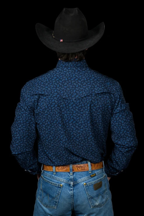 THE GRIFFIN DARK BLUE LS SHIRT