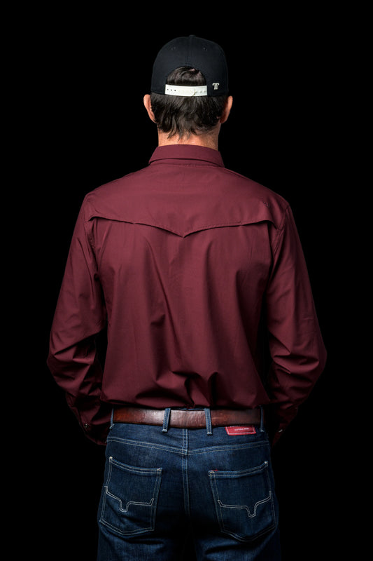 CORE MAROON LS SHIRT