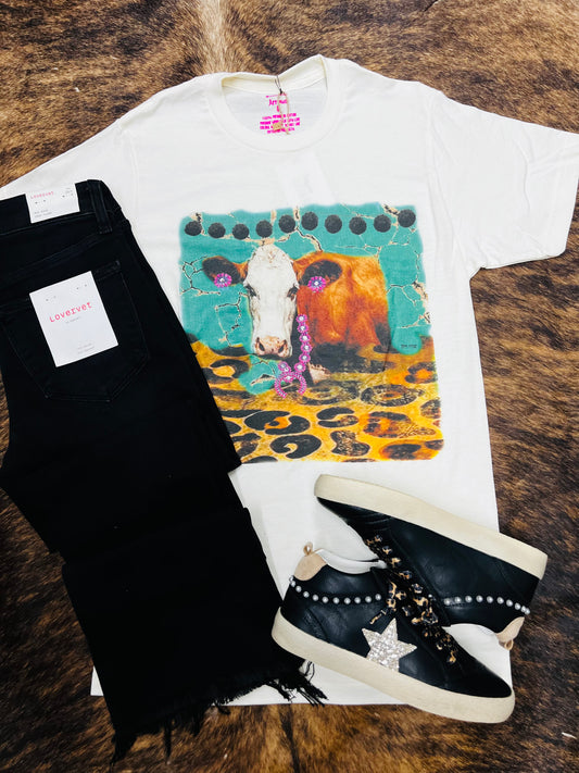 STUD COW TEE