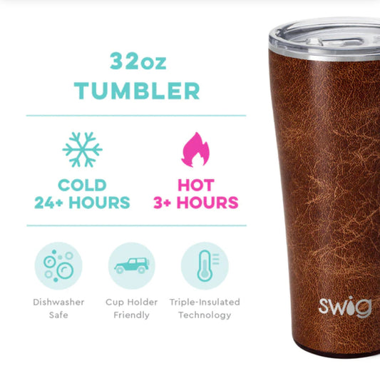 Swig Life Leather Tumbler 32oz