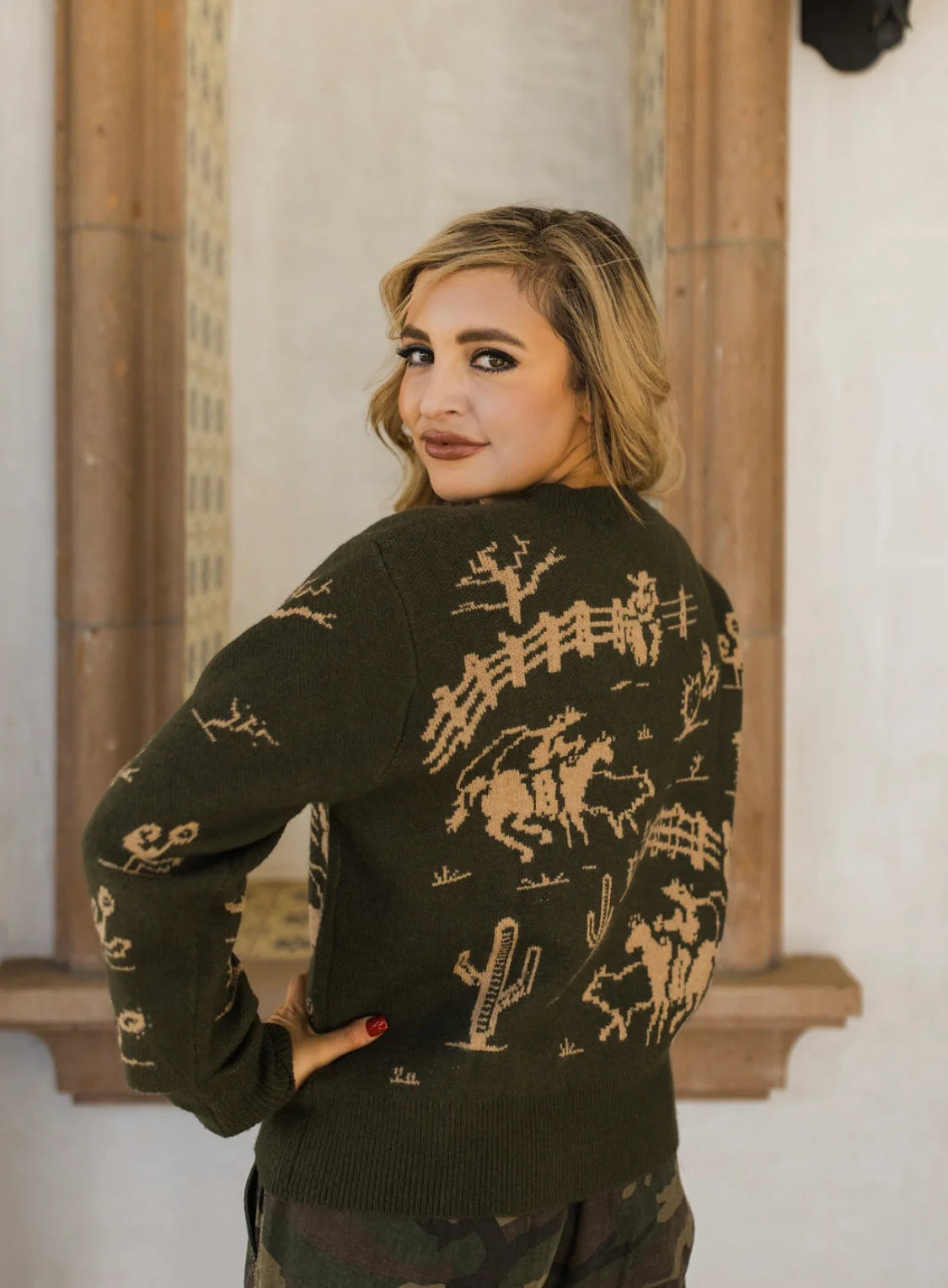 RANCHO FREEMAN EMERALD SWEATER