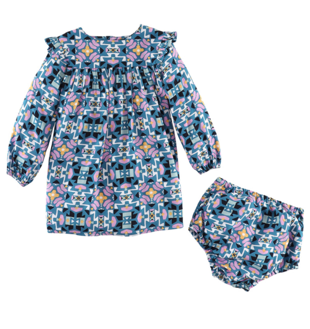 Wrangler Girl Blue Set LS Dress