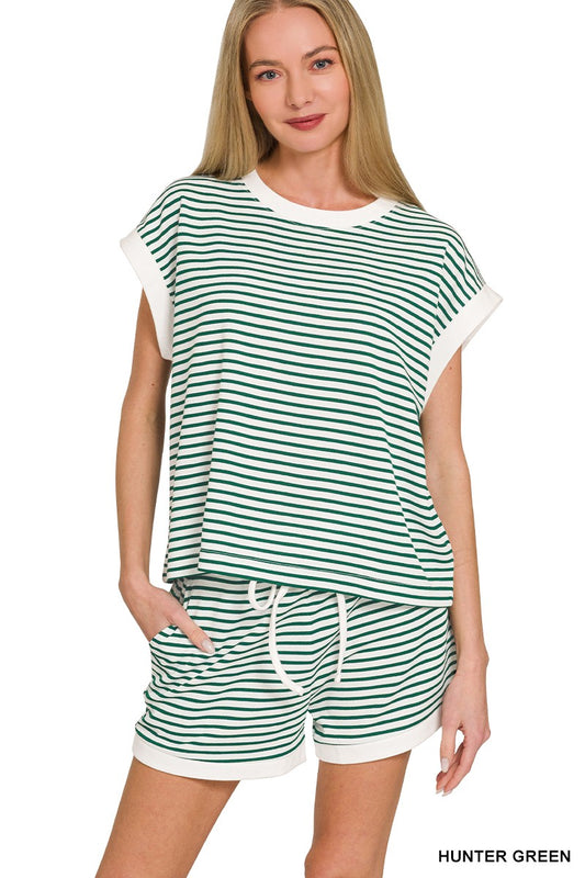 CONTRAST TRIM HUNTER GREEN SET