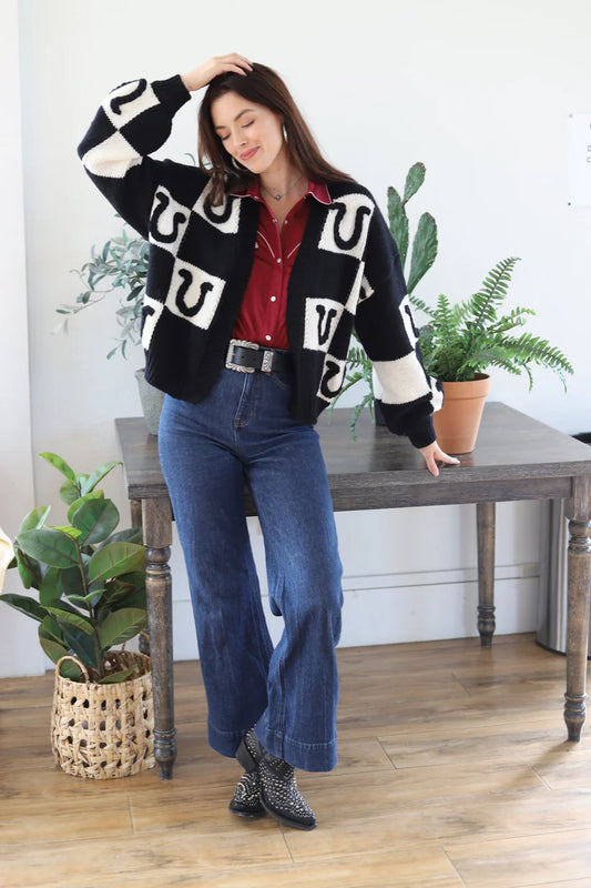 HORSESHOE CARDIGAN