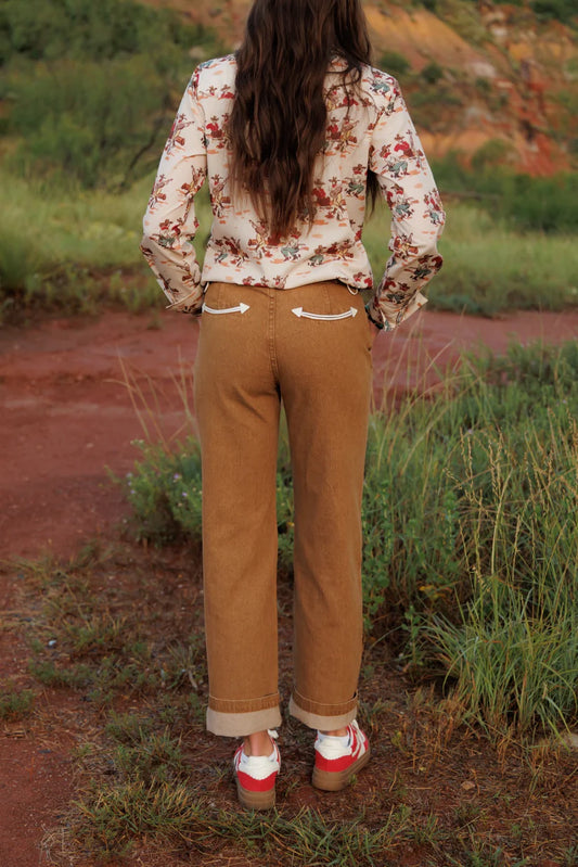 RETRO TAN ARROW JEAN