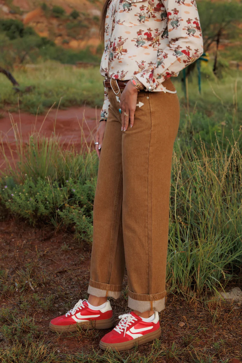 RETRO TAN ARROW JEAN