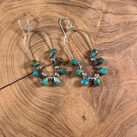 Authentic Turquoise Naja Earrings