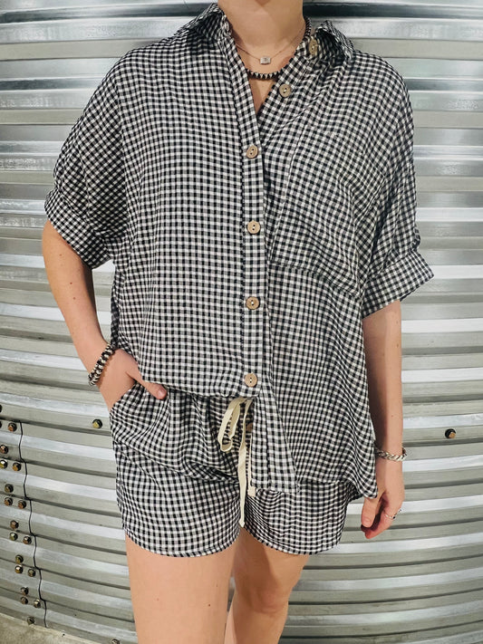 CHECKER BLACK SET