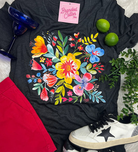 FIESTA FLOWERS TEE