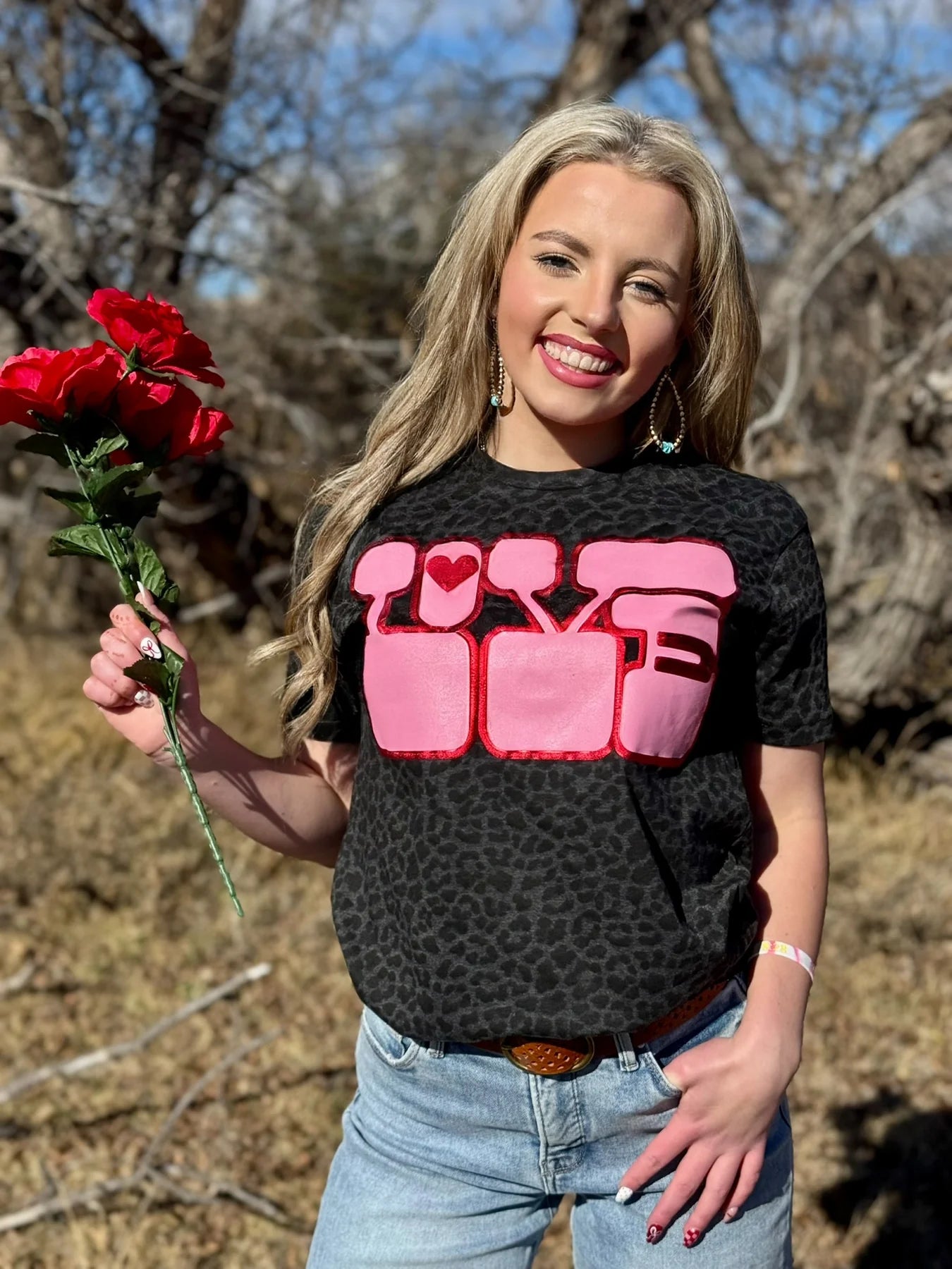 BUBBLE LOVE RED TEE