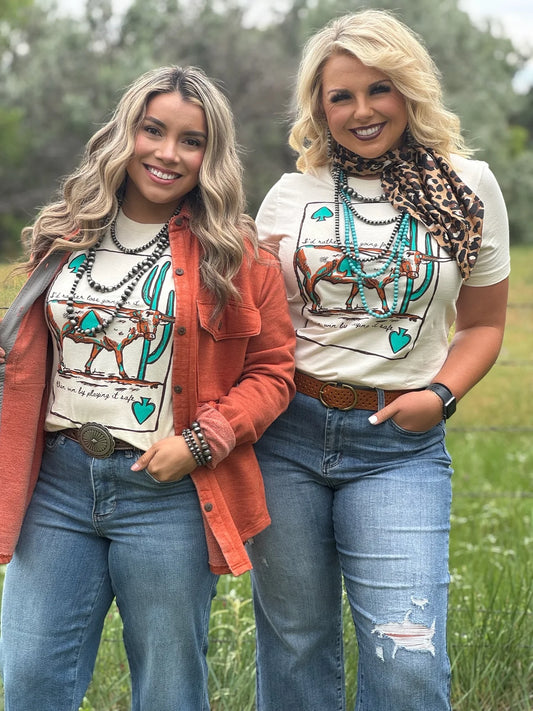 LAUREN'S LONGHORN TEE