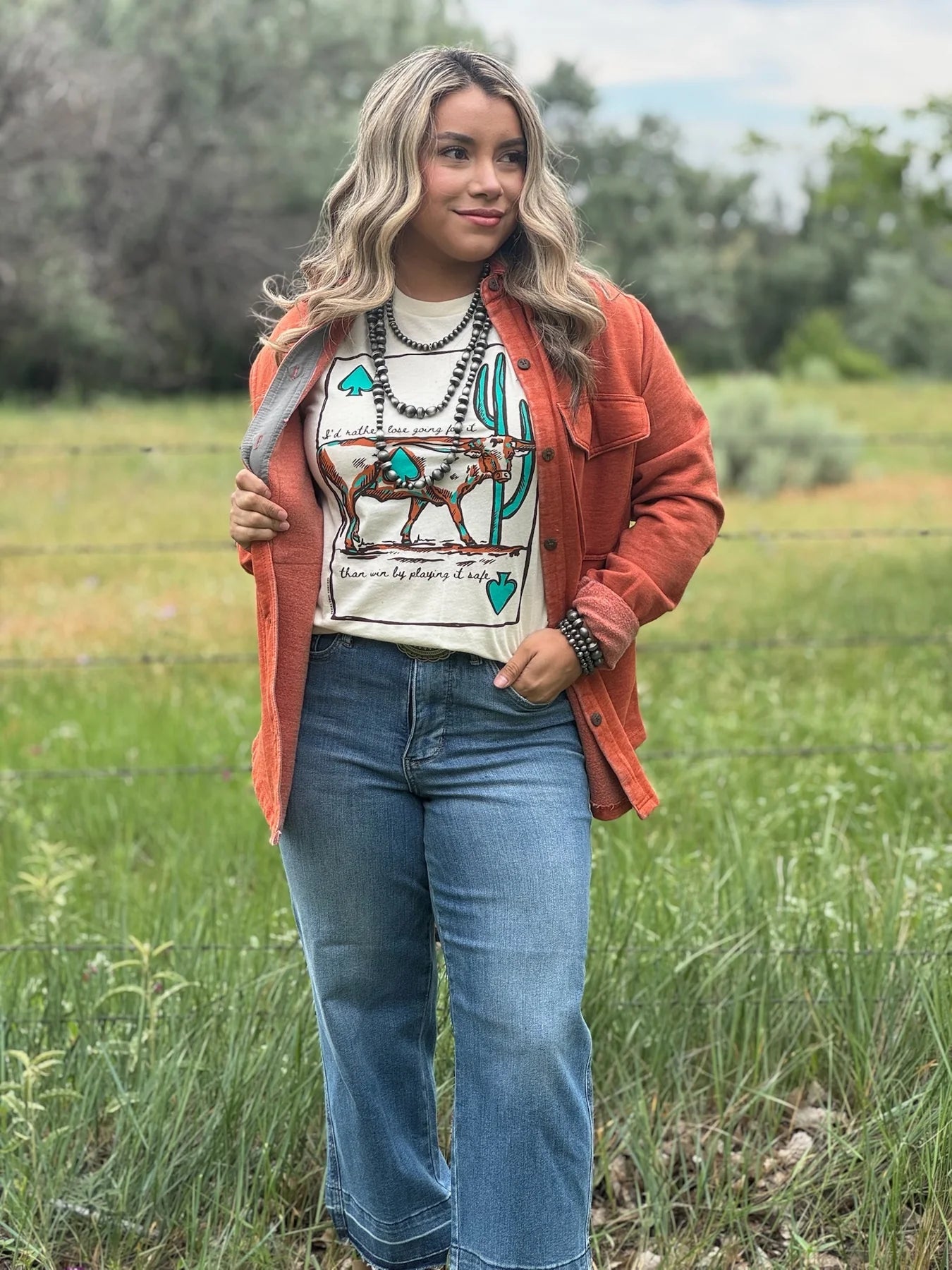 LAUREN'S LONGHORN TEE