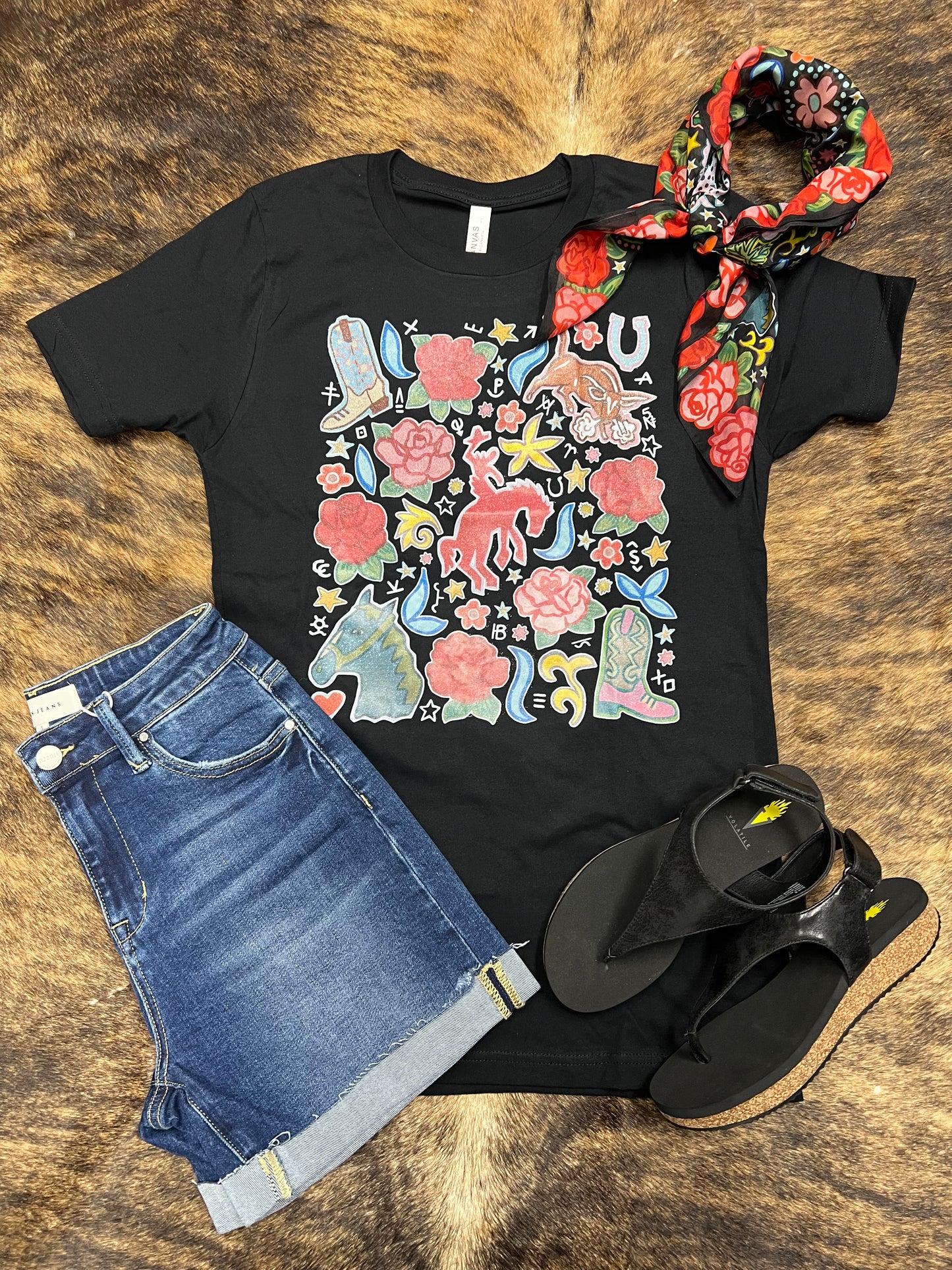 WESTERN ROSE RANCH TEE