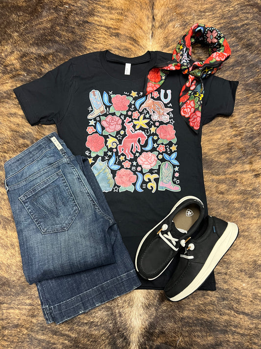 WESTERN ROSE RANCH TEE