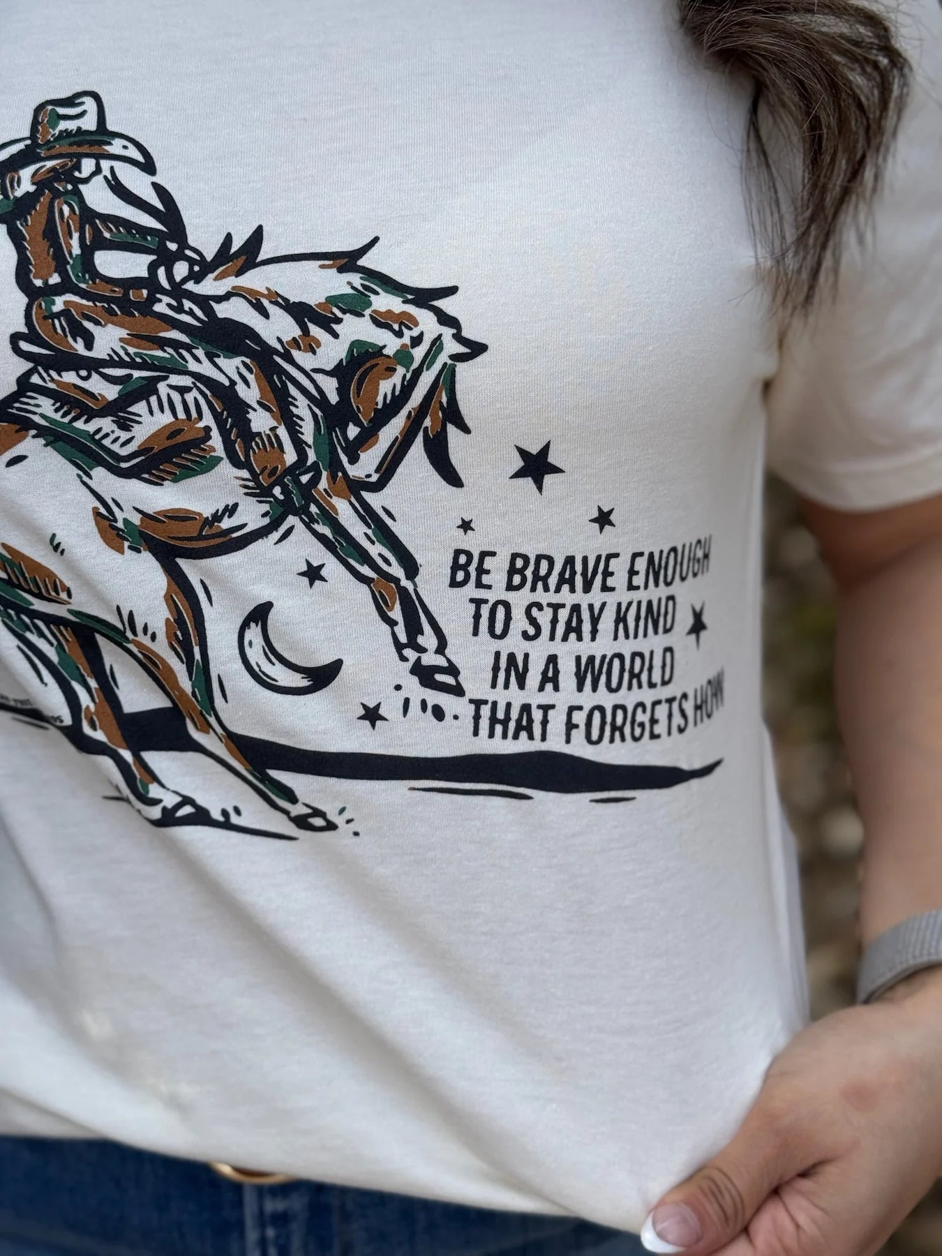 LAUREN'S COWGIRL LS TEE