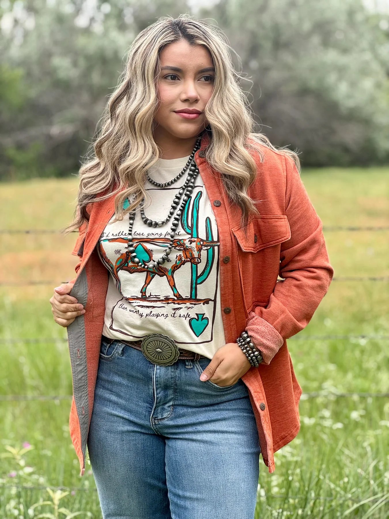 LAUREN'S LONGHORN TEE