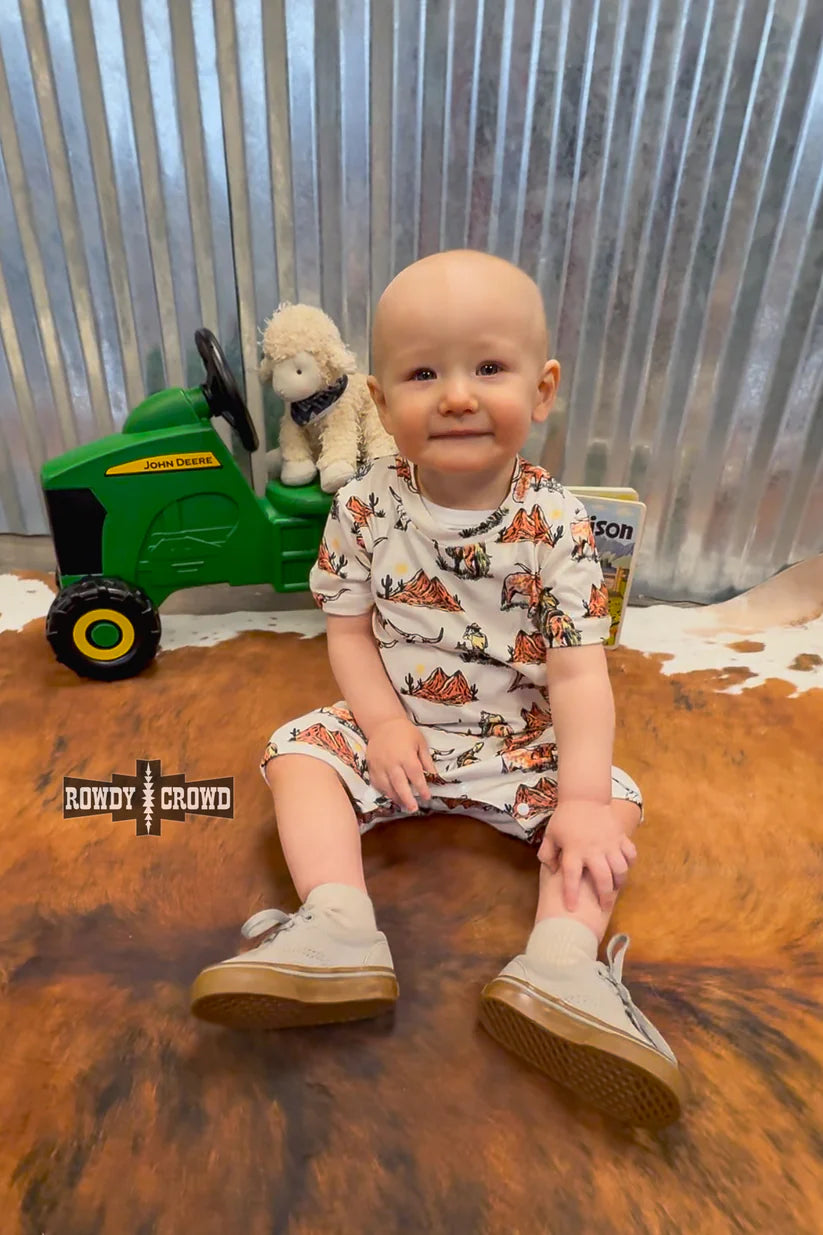 WEST TEXAS SHORT ONESIE