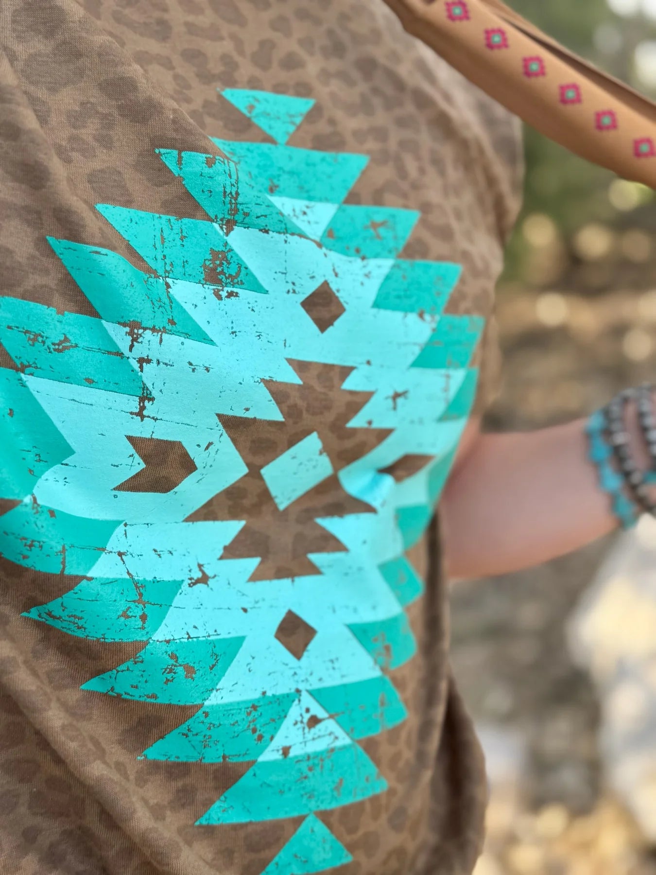 LEOPARD BROWN AZTEC SS