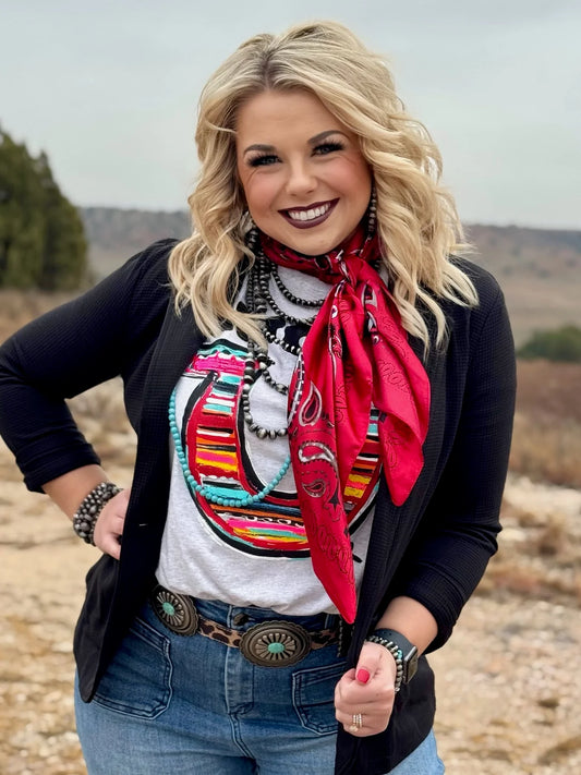 LUCKY LUCKY PLAID TEE