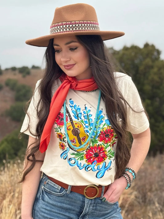 CALLIE BLUEBONNET HOWDY TEE