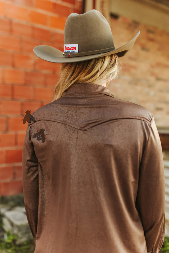 LEATHER LUX CHOCOLATE LS