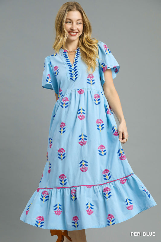 PERI-WINKLE MAXI DRESS