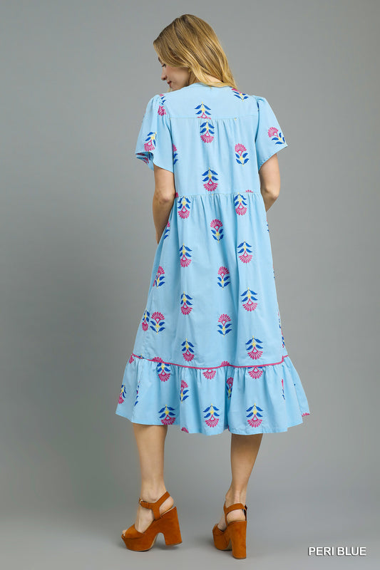 PERI-WINKLE MAXI DRESS