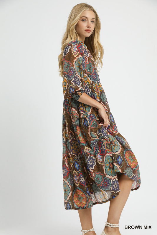 LILY MIX MAXI DRESS