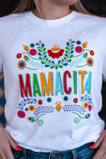 MAMACITA AND FLOWERS TEE