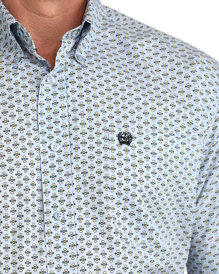 MN LIGHT BLUE PRINT SS