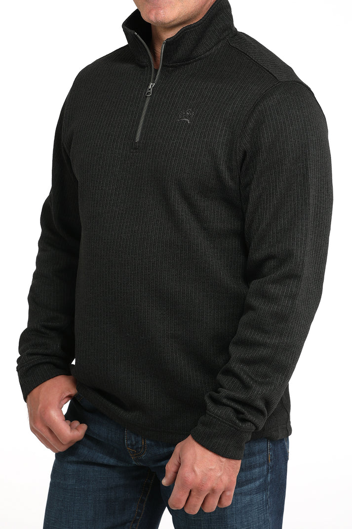 MN BLK 1/4 ZIP