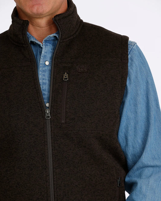 MNS BROWN SWEATER VEST