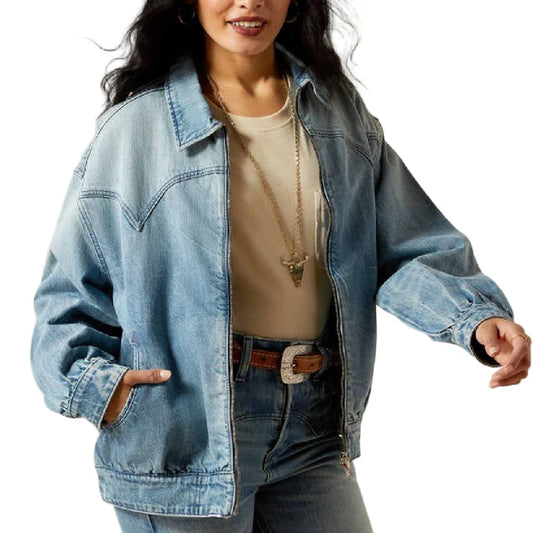 WM CHEYENNE BOMBER DENIM JACKET