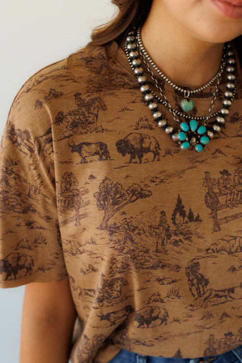 COWBOY BUFFALO TEE