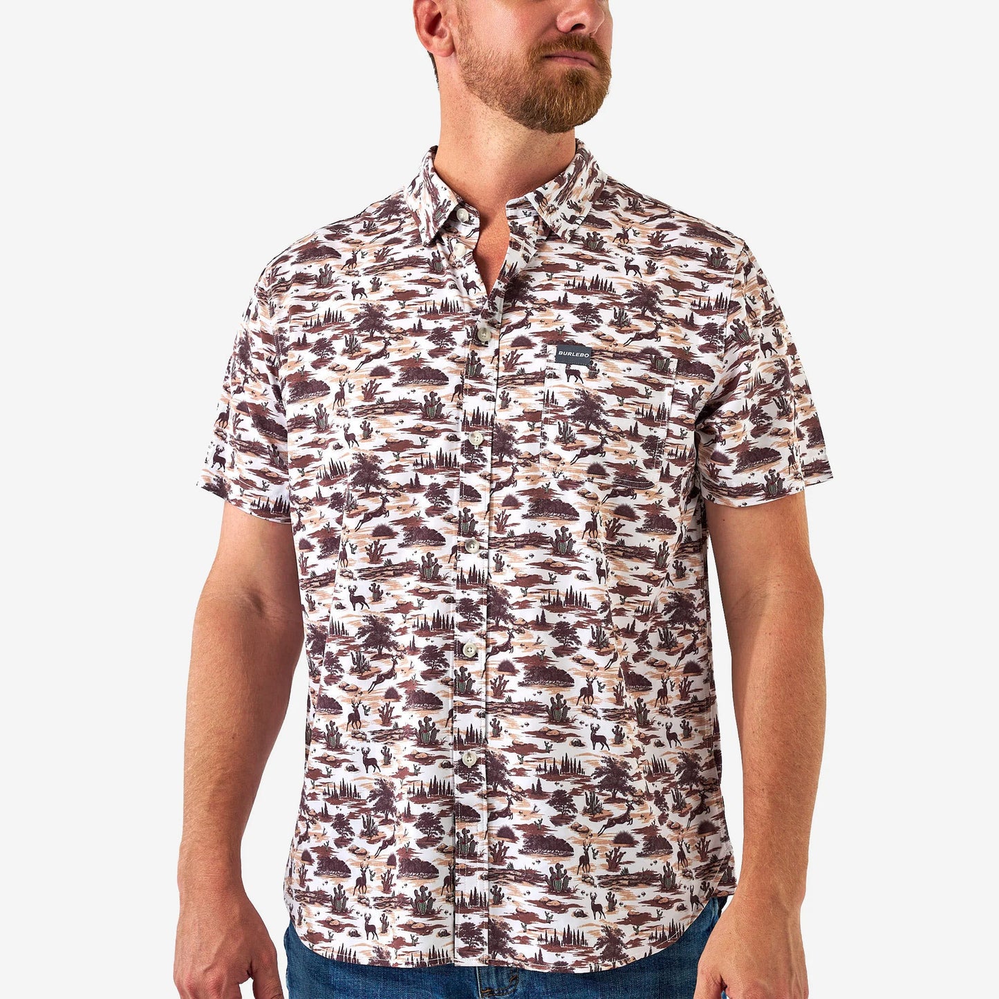 PERFORMANCE BRUSH COUNTRY BUTTONUP