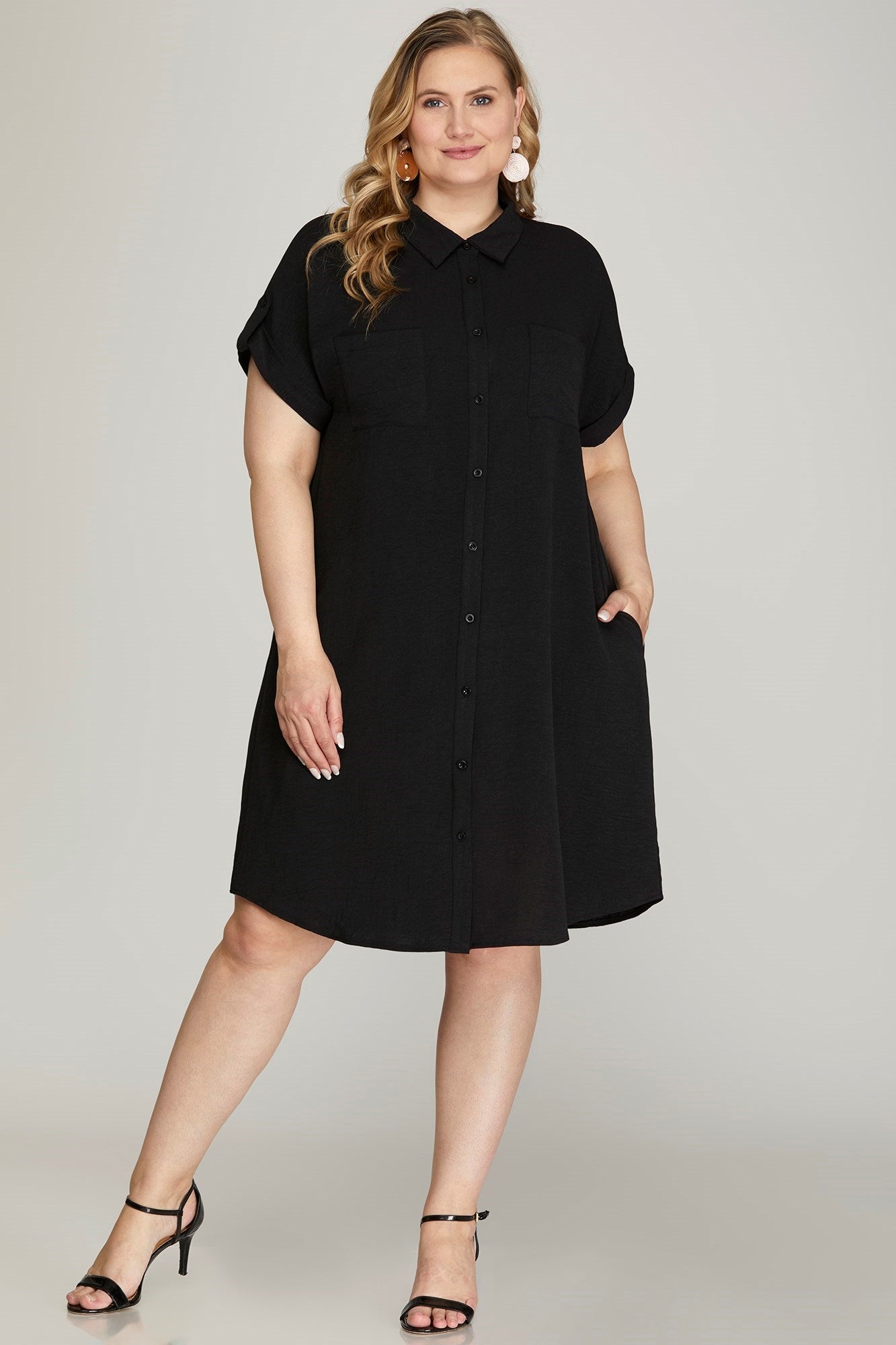 CLASSY BUTTON UP DRESS