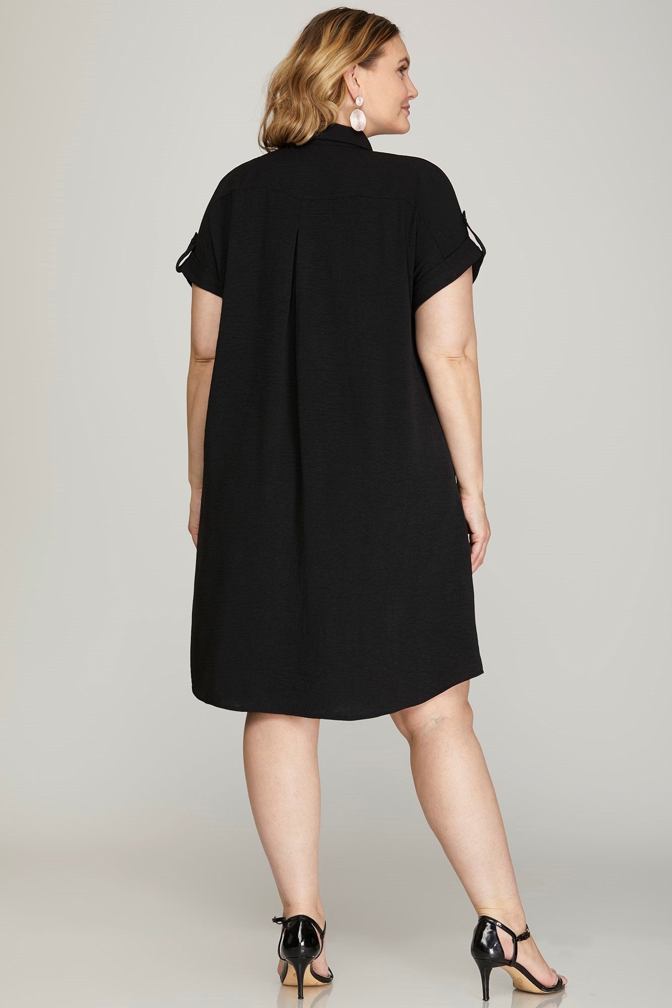 CLASSY BUTTON UP DRESS