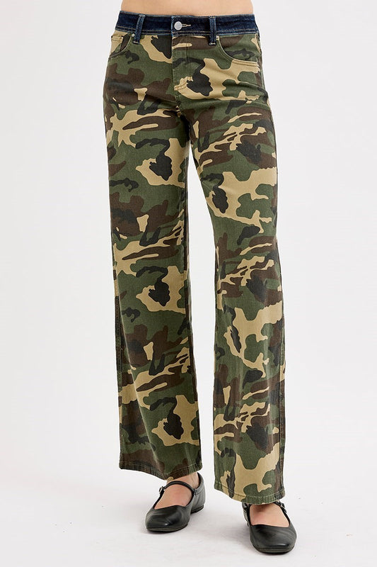 CAMO WIDE STRAIGHTJEAN